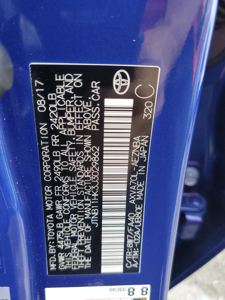 JTNB11HK3J3029862 TOYOTA CAMRY 2018