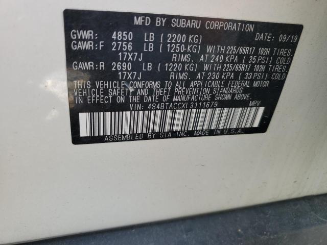 4S4BTACCXL3111679 Subaru Outback Premium