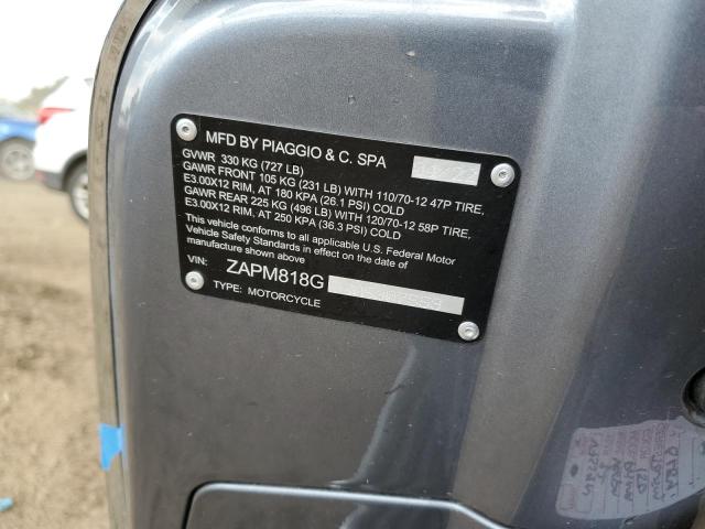 2022 VESPA PRIMAVERA ZAPM818G3N5907559