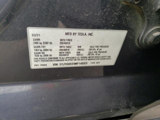 5YJYGDEE9MF148925 Tesla Model Y