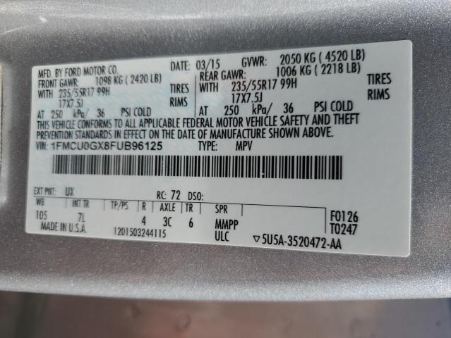 1FMCU0GX8FUB96125 Ford ESCAPE SE