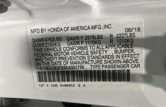 2019 ACURA TLX TECHNO - 19UUB3F65KA001796