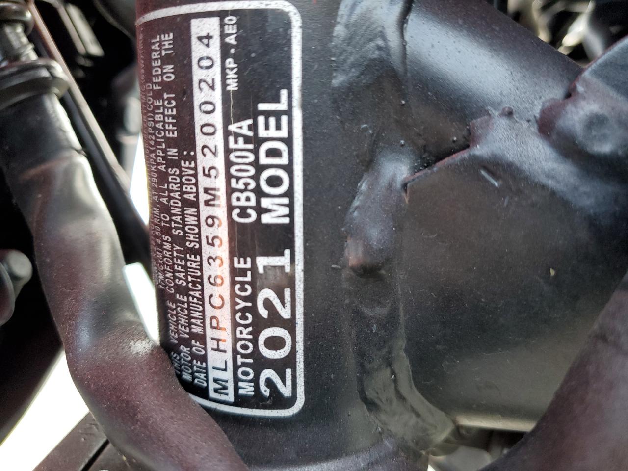 MLHPC6359M5200204 HONDA CB CYCLE 2021