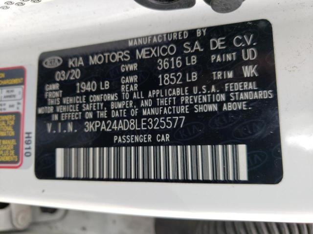 3KPA24AD8LE325577 KIA RIO LX
