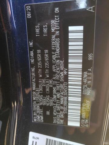 VIN 5TDCZRBH8LS045313 2020 Toyota Highlander, L no.13