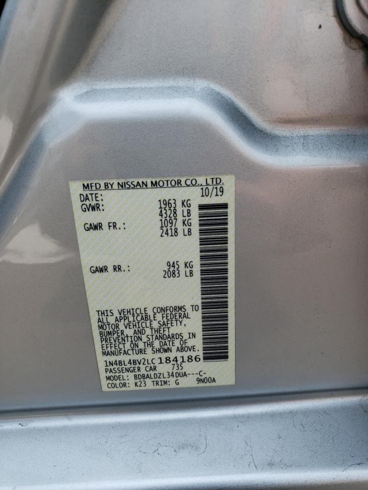 1N4BL4BV2LC184186 NISSAN ALTIMA 2020