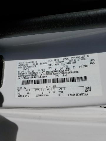 2019 FORD F-150 1FTEW1EP4KKE83600