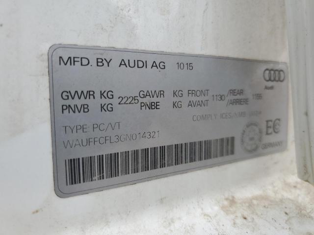 2016 AUDI A4 PROGRES - WAUFFCFL3GN014321