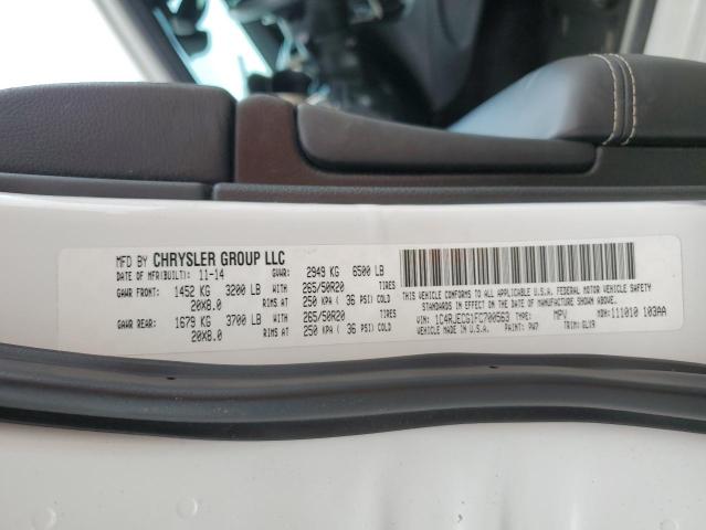 1C4RJECG1FC700563 Jeep Grand Cherokee Overland