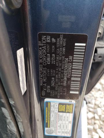 KNAGM4AD1E5069704 KIA OPTIMA HYBRID