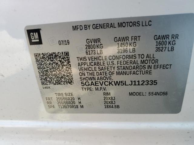 2020 BUICK ENCLAVE AV - 5GAEVCKW5LJ112335