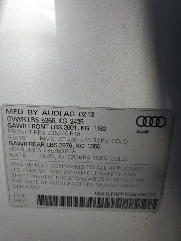 VIN WA1LFAFP7DA066075 2013 Audi Q5, Premium Plus no.13