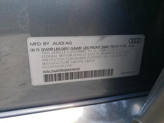2016 AUDI A8 L QUATT - WAU34AFD5GN009630