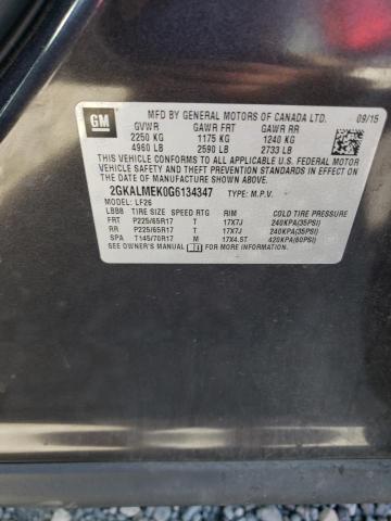 2GKALMEK0G6134347 GMC Terrain Sle