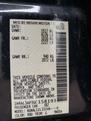 1N4AL3AP3GC158193 Nissan ALTIMA 2.5
