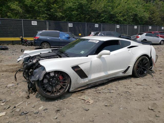 CHEVROLET CORVETTE Z 2019 white  gas 1G1YN2D60K5606363 photo #1