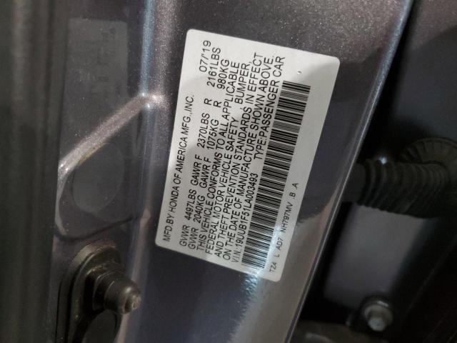 19UUB1F51LA003493 Acura TLX TECHNO 12