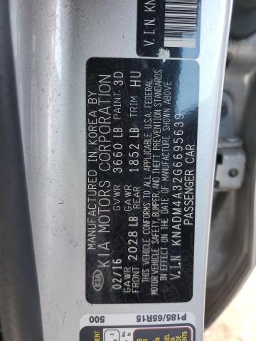 KNADM4A32G6695639 KIA RIO LX