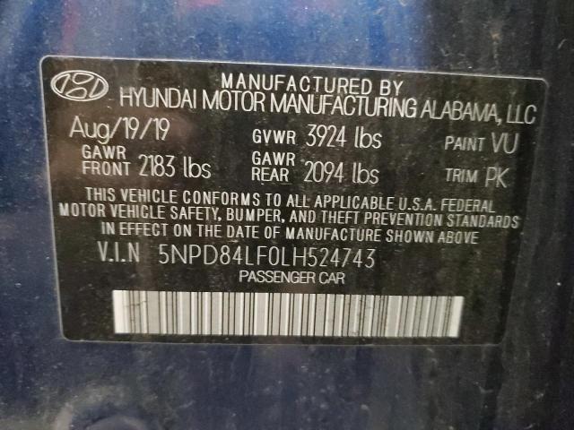 5NPD84LF0LH524743 Hyundai Elantra SE 12