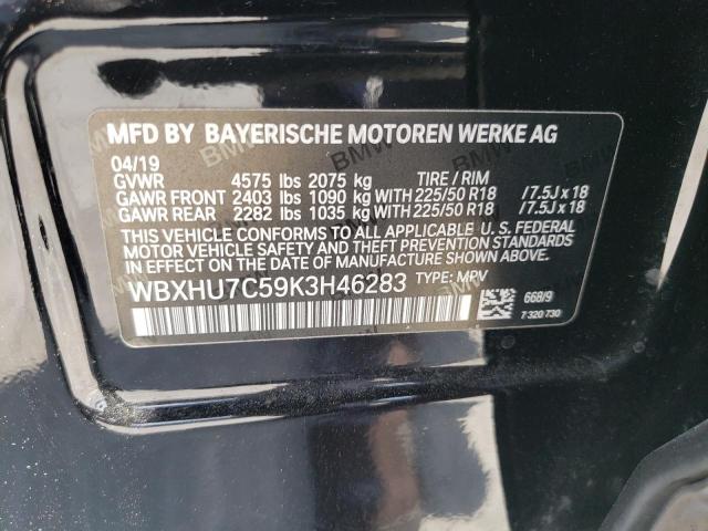 WBXHU7C59K3H46283 BMW X1 Sdrive28i