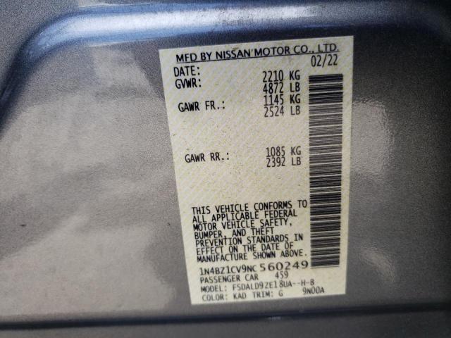 2022 NISSAN LEAF SV PL - 1N4BZ1CV9NC560249