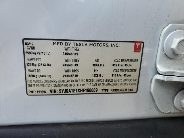 5YJSA1E1XHF190609 Tesla MODEL S