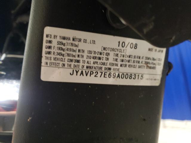 2009 YAMAHA XV1900 CU JYAVP27E69A008315