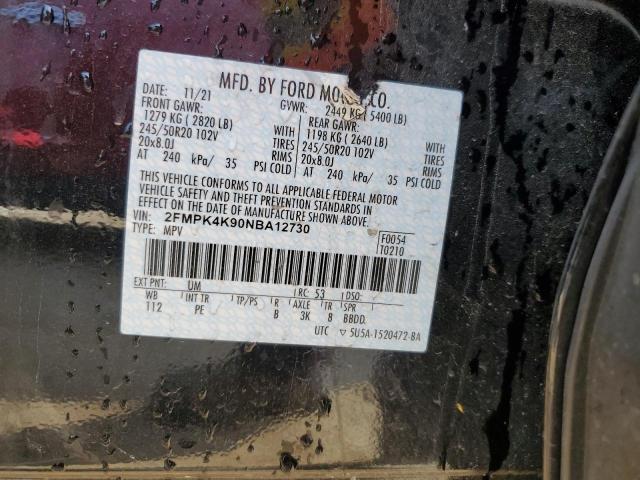 2FMPK4K90NBA12730 Ford Edge Titanium
