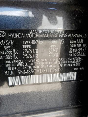 2020 HYUNDAI SANTA FE L - 5NMS5CADXLH196322