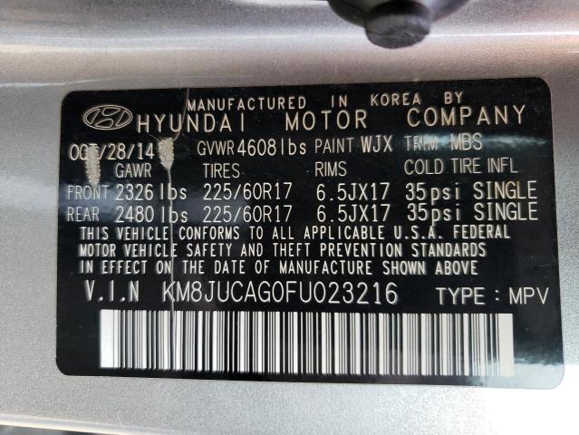 KM8JUCAG0FU023216 Hyundai Tucson Limited