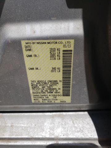 1N4AL3AP6FC438690 Nissan ALTIMA 2.5