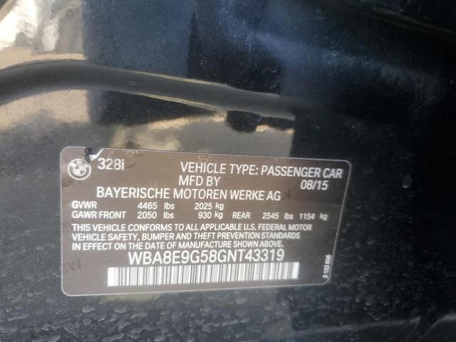 WBA8E9G58GNT43319 BMW 328 I Sulev