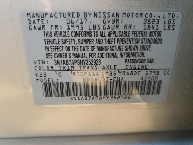 3N1AB7AP8HY352928 Nissan SENTRA S