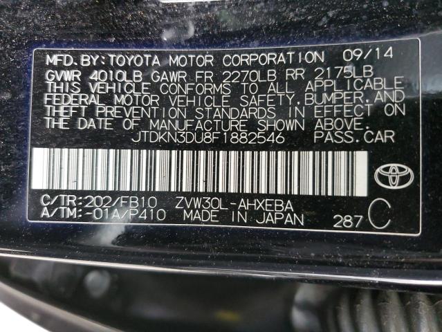 JTDKN3DU8F1882546 Toyota PRIUS