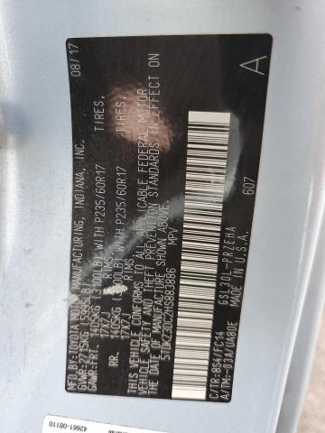 5TDKZ3DC2HS883886 Toyota SIENNA LE