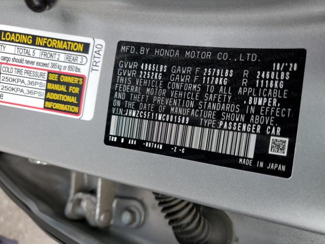 2021 HONDA CLARITY - JHMZC5F11MC001589