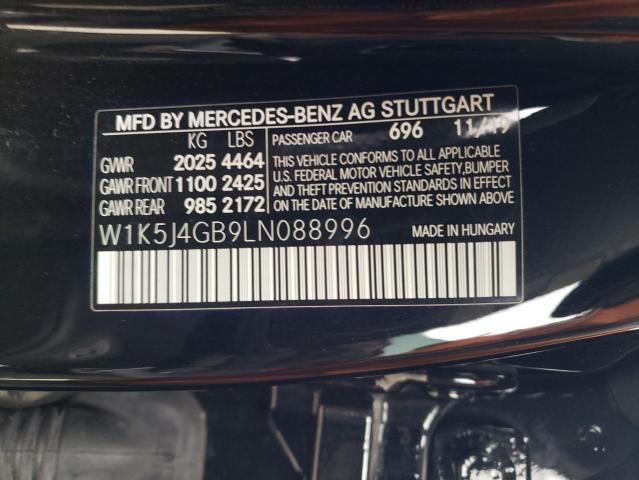 W1K5J4GB9LN088996 Mercedes-Benz CLA 250