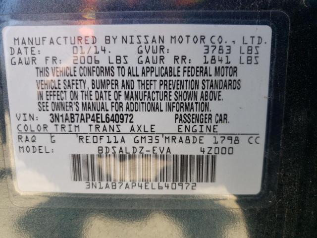 3N1AB7AP4EL640972 Nissan SENTRA S