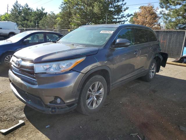 VIN 5TDJKRFH7ES014353 2014 Toyota Highlander, Xle no.1