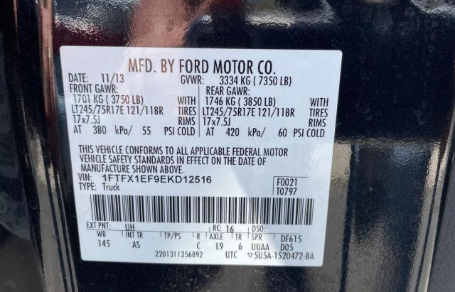 1FTFX1EF9EKD12516 Ford F150 Super Cab