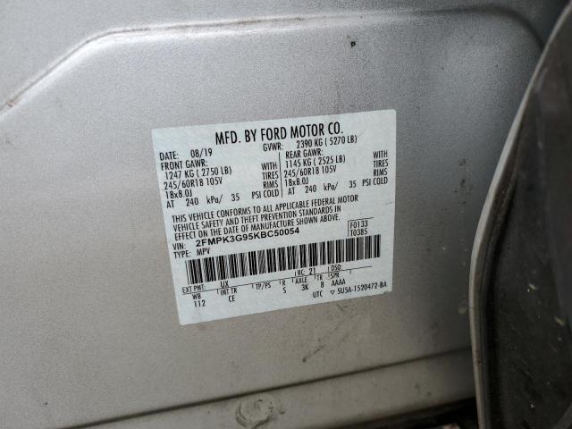 2FMPK3G95KBC50054 2019 FORD EDGE, photo no. 13