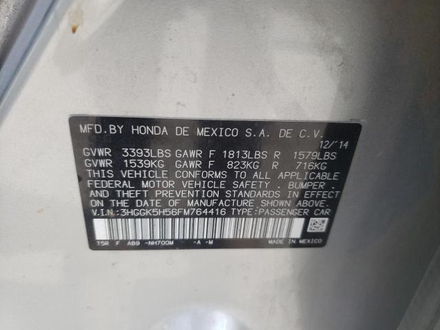 3HGGK5H56FM764416 Honda FIT LX