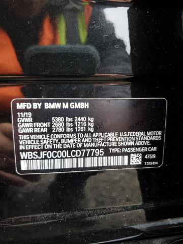 WBSJF0C00LCD77795 2020 BMW M5, photo no. 12