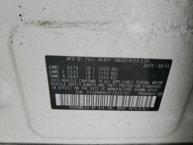4S3BNBN62F3025797 Subaru Legacy 2.5i Limited