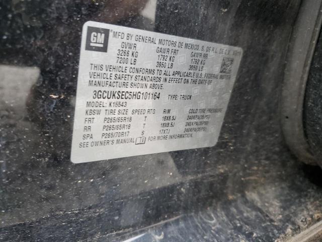 3GCUKSEC5HG101164 Chevrolet Silverado K1500 Ltz