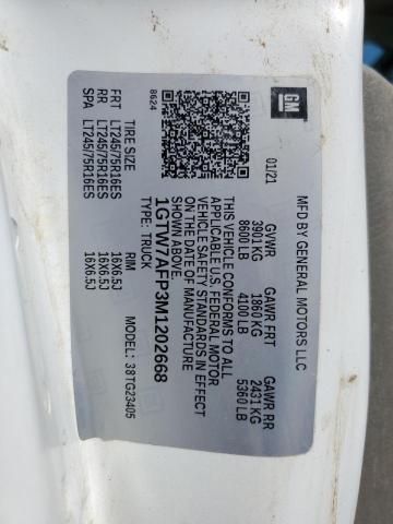 1GTW7AFP3M1202668 GMC Savana G2500