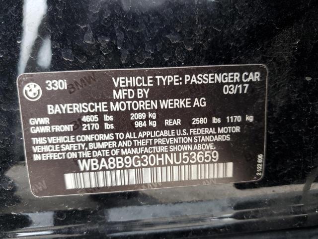 2017 BMW 330 I - WBA8B9G30HNU53659