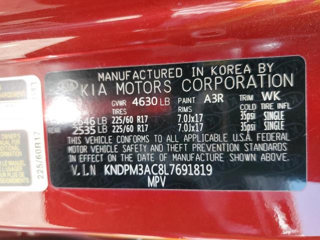 KNDPM3AC8L7691819 KIA Sportage Lx