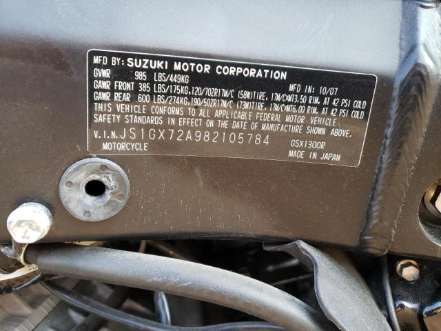 2008 SUZUKI GSX1300 R - JS1GX72A982105784