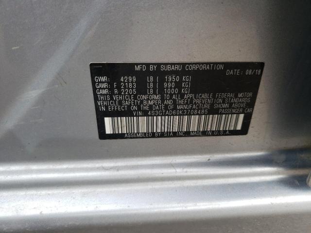 4S3GTAD60K3708485 Subaru Impreza Premium